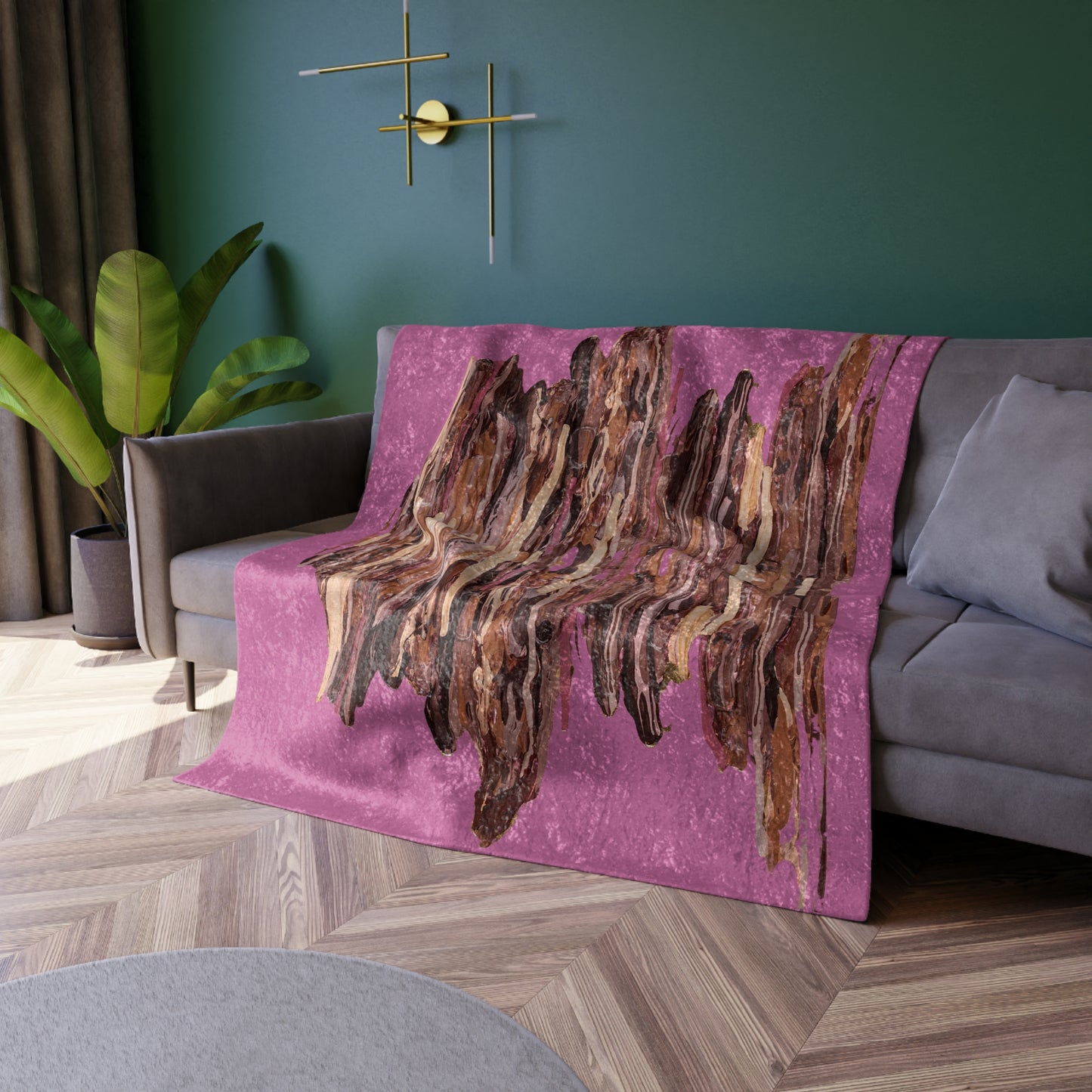 Ciocolate Crushed Velvet Blanket