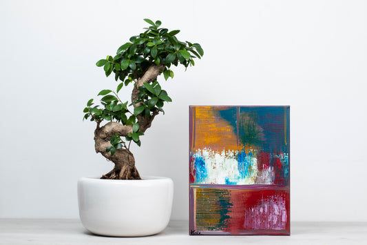 Gemälde, Original auf Leinwand, Kontrastrithm