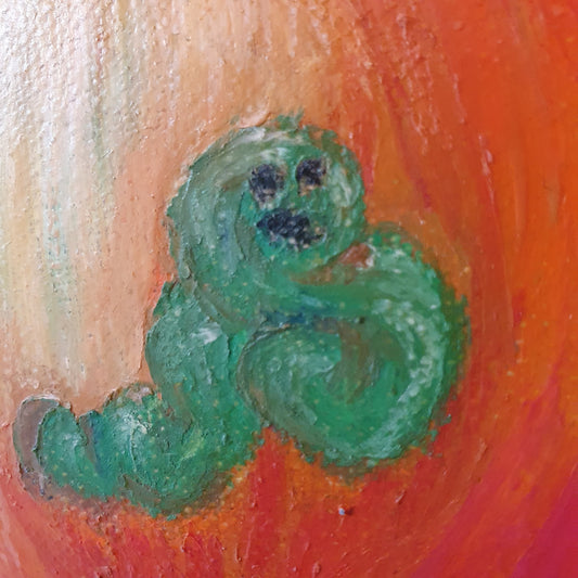 Dipinto originale, olio su lino, Vietato