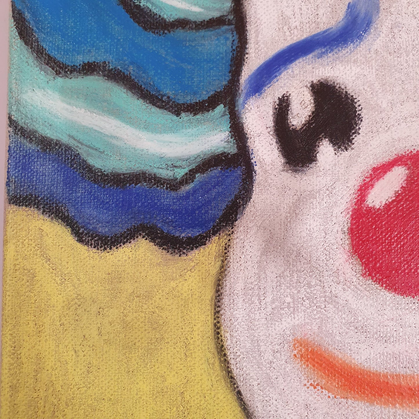 Original painting, oil on linen, Him