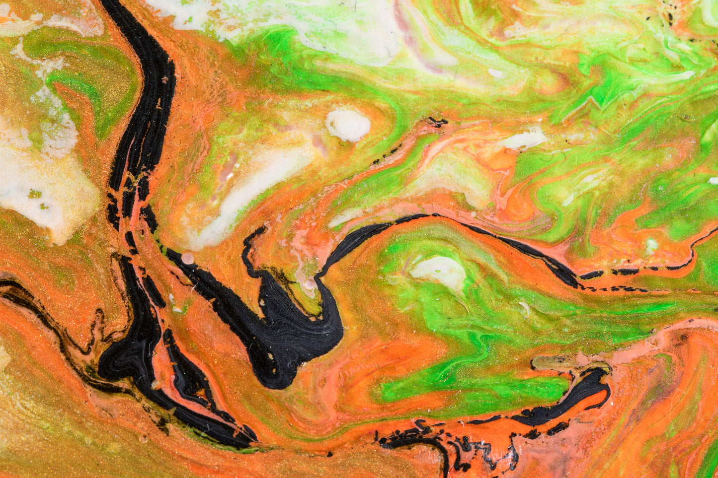 Painting, original on canvas, Melting gold