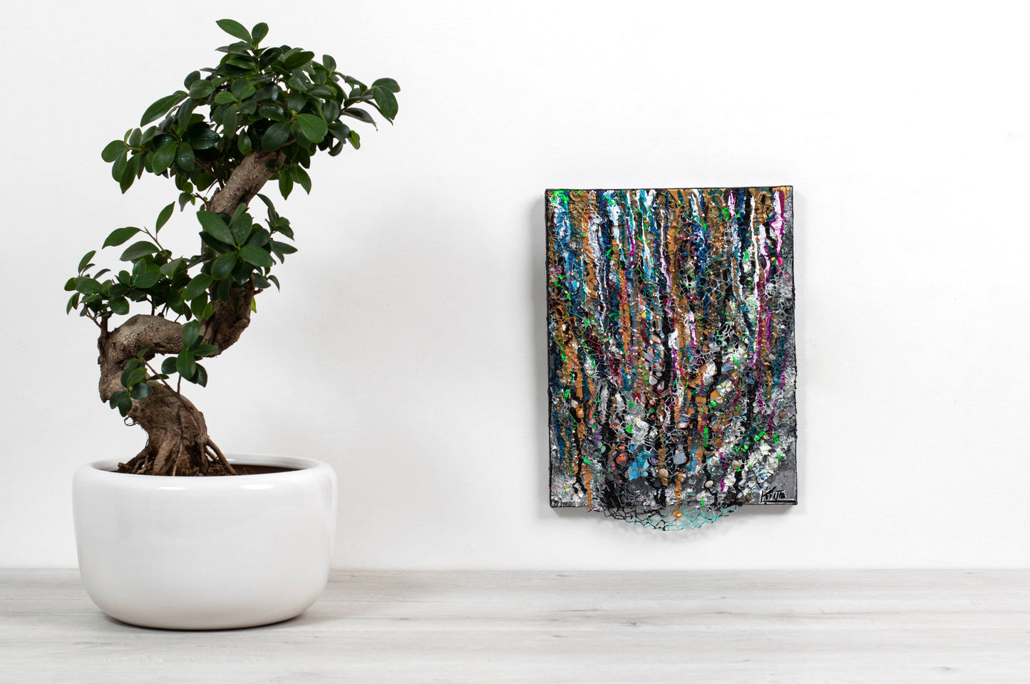 Painting, original material, You trash my treasure