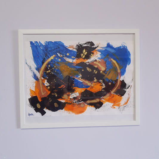 Dipinto originale su carta, Una notte d'estate