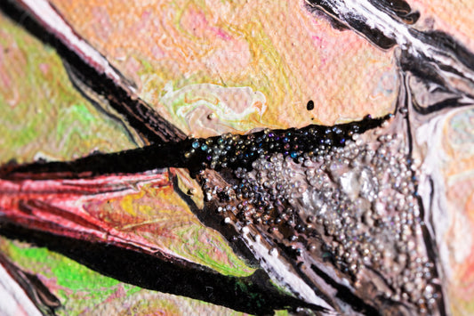 Frammento dal dipinto di Tinta Larisa "Vetro Rotto"