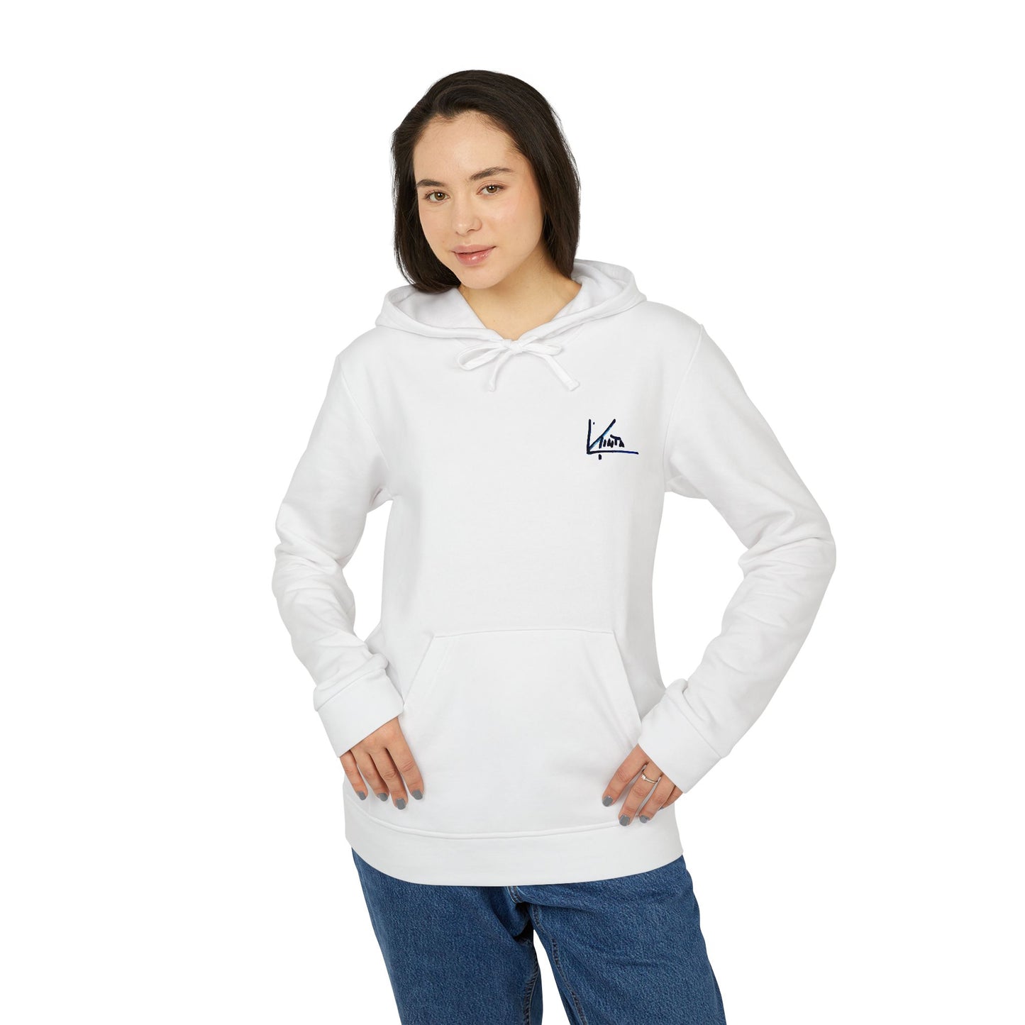 adidas® &amp; Larisa Tinta, Unisex-Kapuzenpullover, Logo hinten 