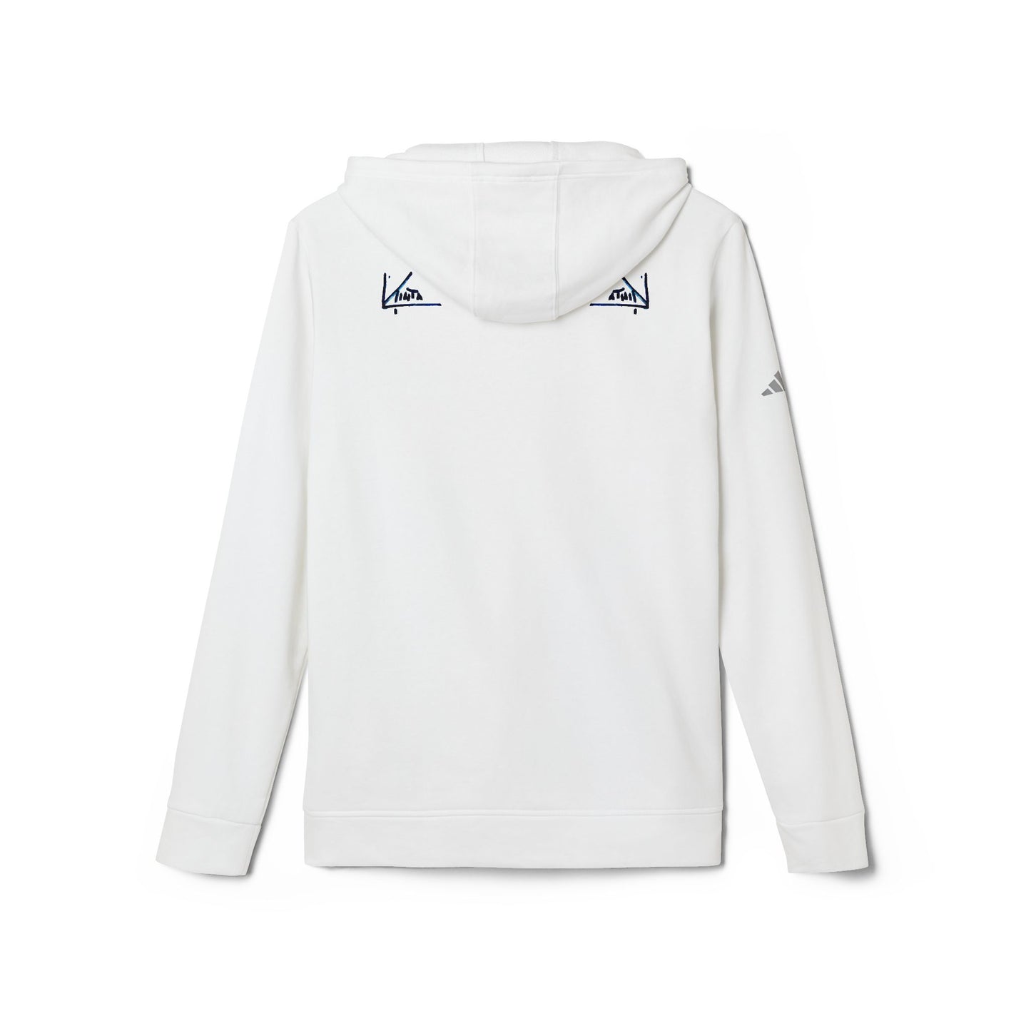 adidas® &amp; Larisa Tinta, Unisex-Kapuzenpullover, Logo hinten 