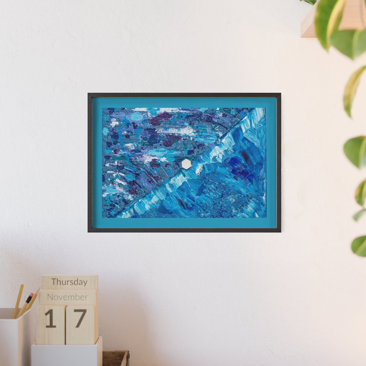 Poster con cornice in legno, Under the sea