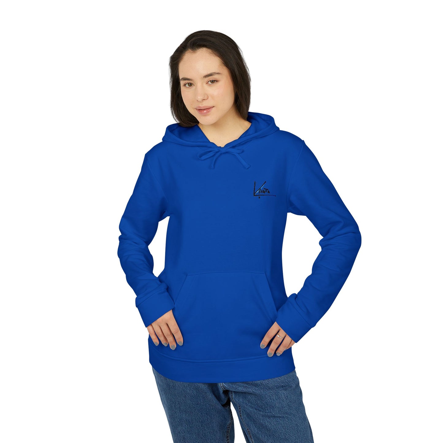 adidas® &amp; Larisa Tinta, Unisex-Kapuzenpullover, Logo hinten 