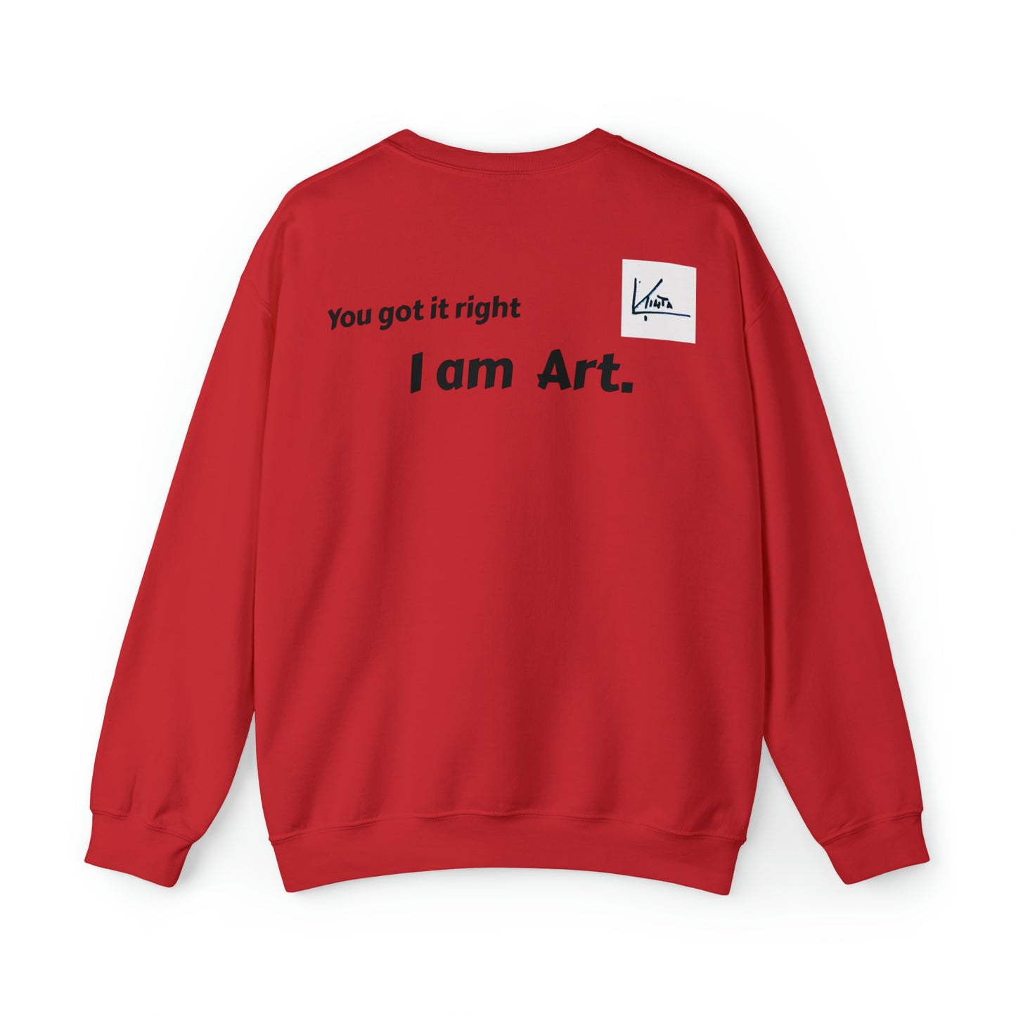 Unisex-Sweatshirt, ich bin Kunst