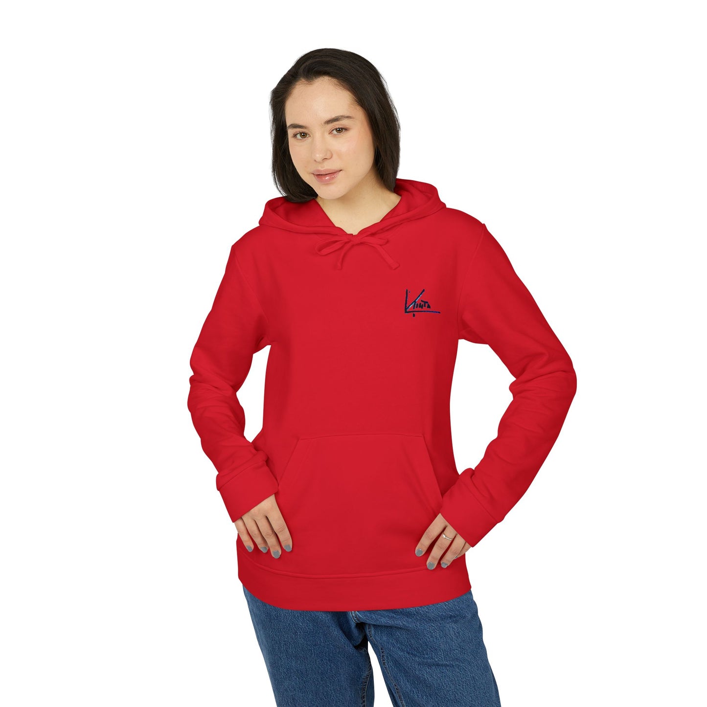 adidas® &amp; Larisa Tinta, Unisex-Kapuzenpullover, Logo hinten 