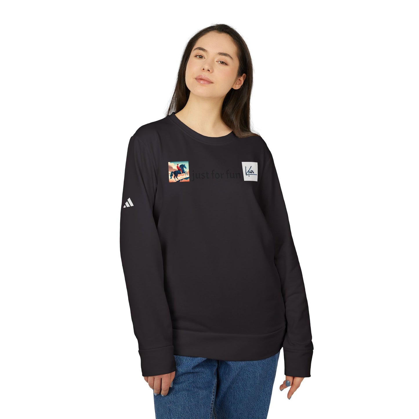 adidas® &amp; Larisa Tinta, personalisiertes Unisex-Sweatshirt, Larisa Tinta Fun