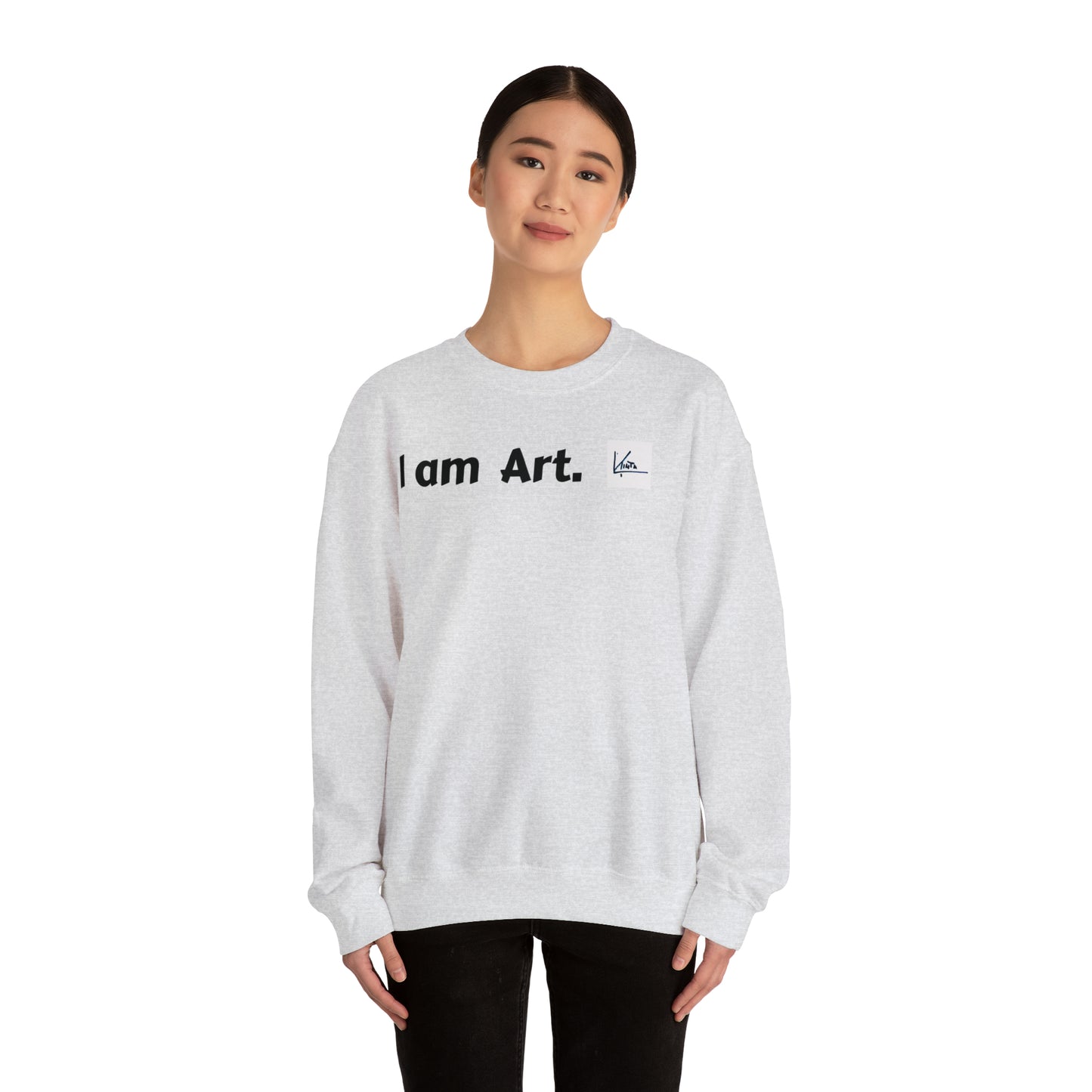 Unisex-Sweatshirt, ich bin Kunst