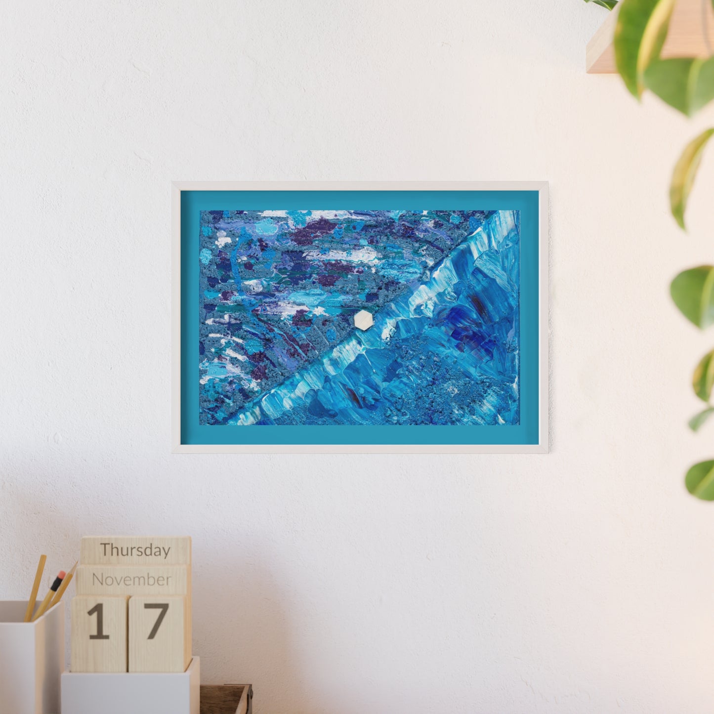 Poster con cornice in legno, Under the sea