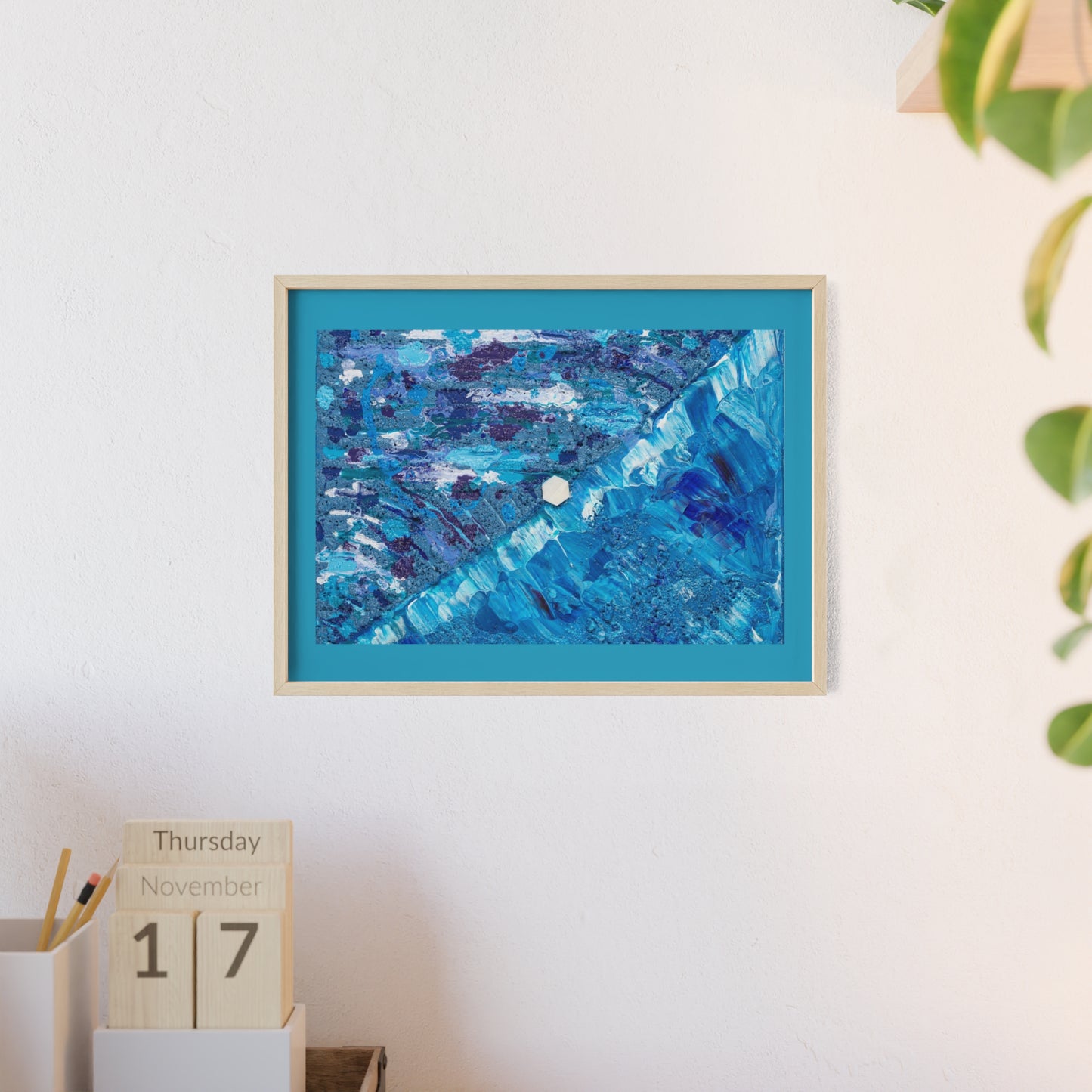 Poster con cornice in legno, Under the sea