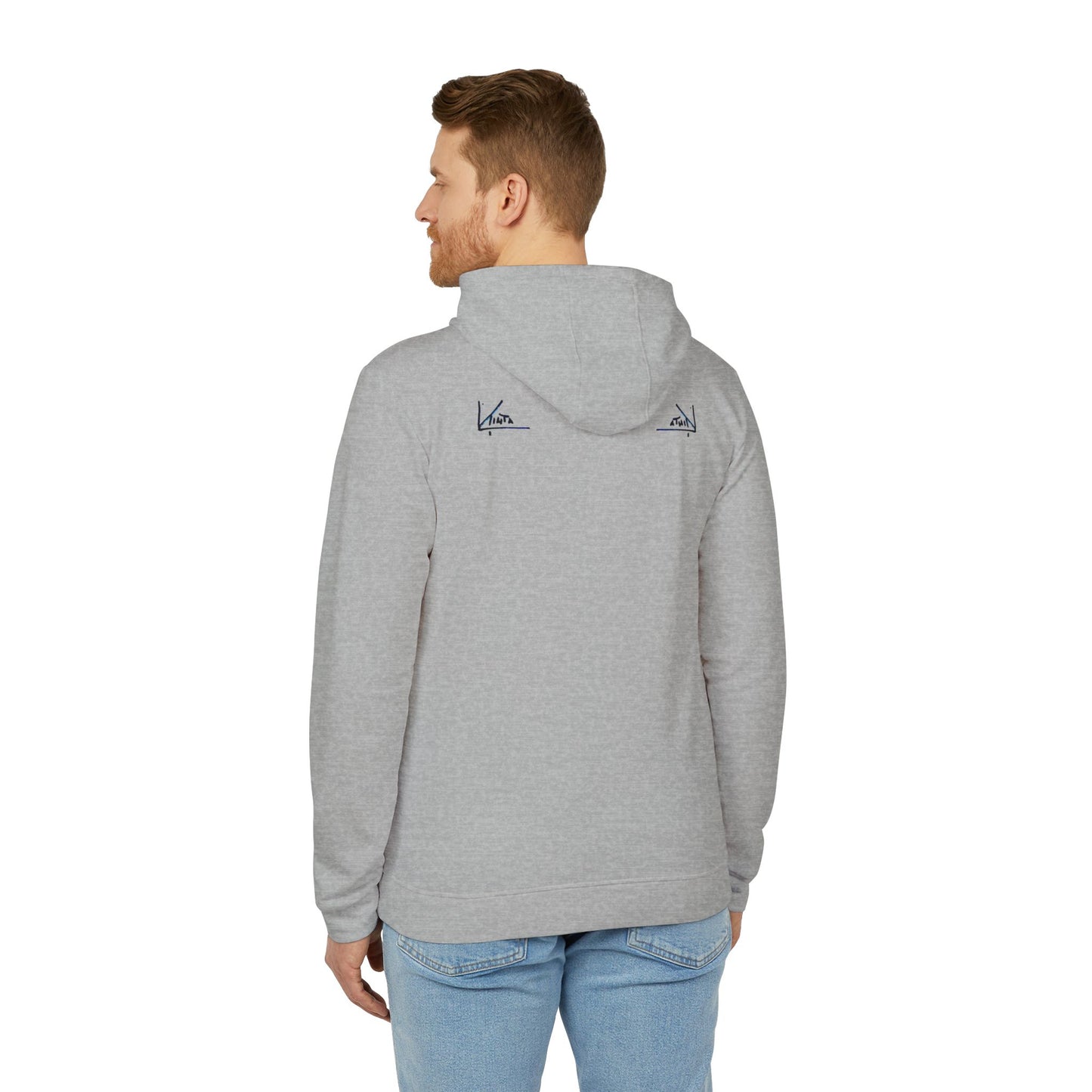 adidas® &amp; Larisa Tinta, Unisex Hooded Sweatshirt, Rear Logo 