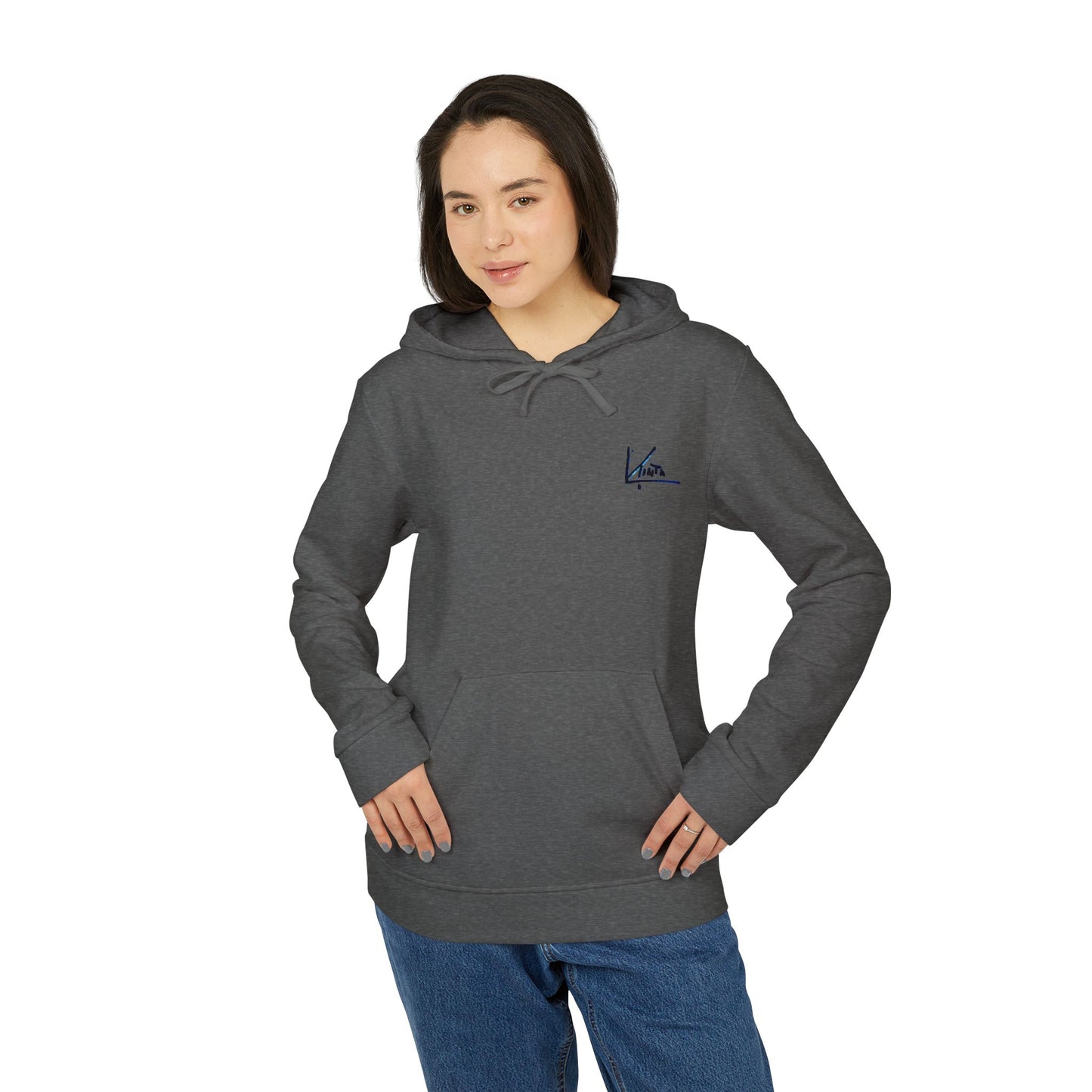 adidas® &amp; Larisa Tinta, Unisex Hooded Sweatshirt, Rear Logo 