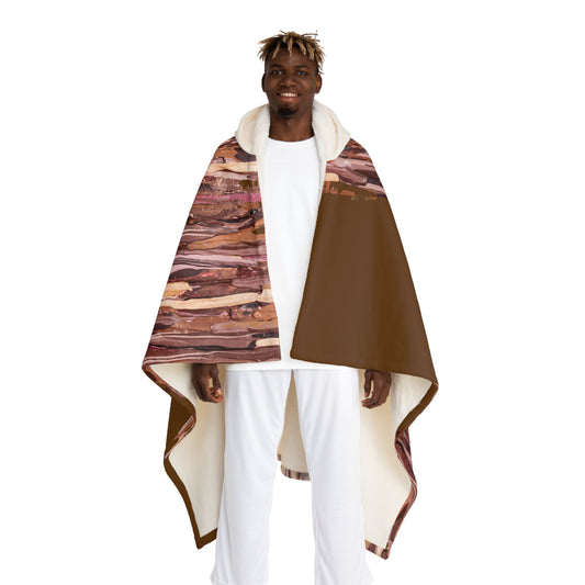 Ciocolatte Hooded Sherpa Fleece Blanket