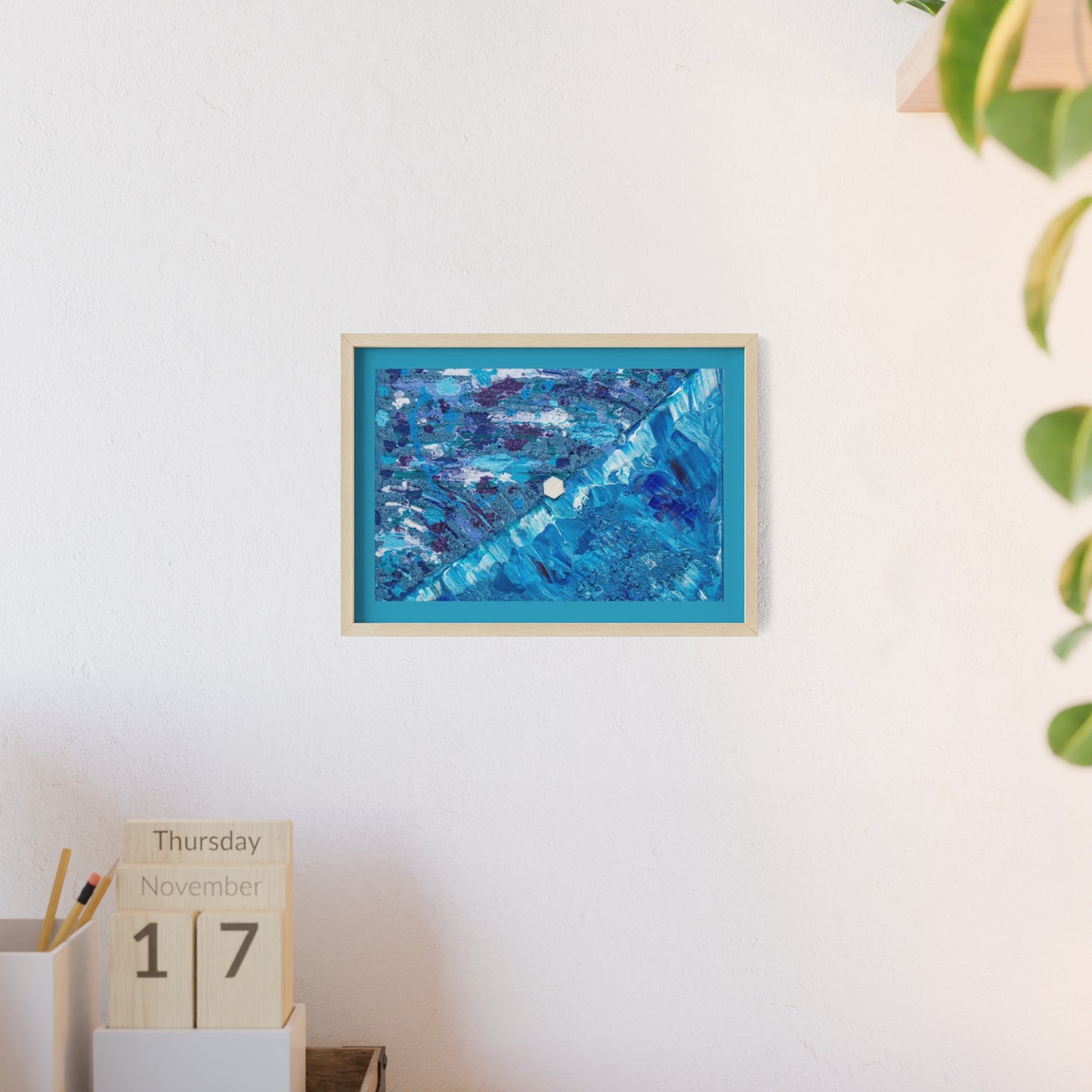 Poster con cornice in legno, Under the sea