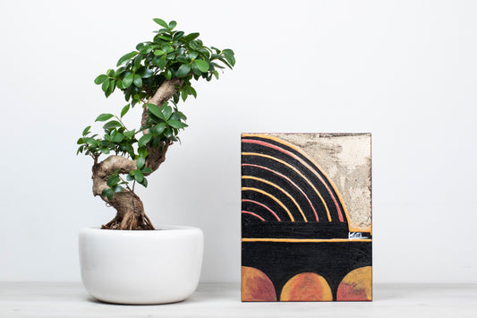 Gemälde, Original auf Leinwand, Retro-Lied