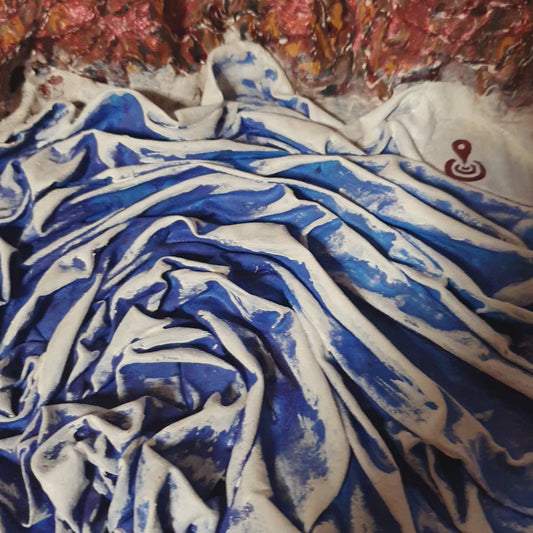 Gemälde, Originalskulptur im Relief, Material auf Holztafel, Privecy