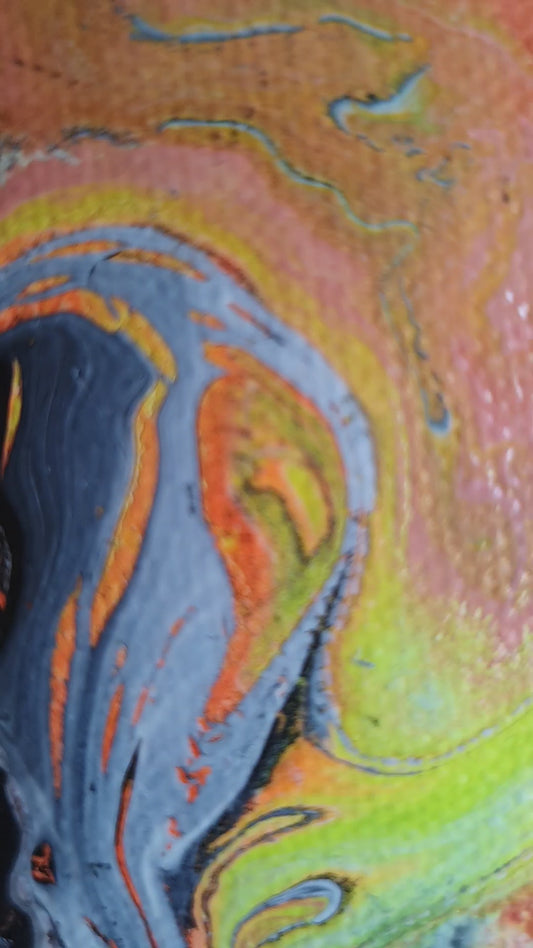 Gemälde, Original auf Leinwand, Schmelzendes Gold